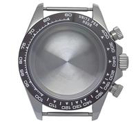 ROUREOX VK63 Chronograph Modding Case 39mm Stainless Steel Tachymeter Bezel Sapphire Crystal Solid Back Watchmaking Kit for Rolex Daytona-4 39MM