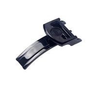 ROUREOX Watch Deployment Clasp Heavy Duty Stainless Steel Replacement Buckle for IWC Pilot's Portugieser Portofino Series-Black 18mm
