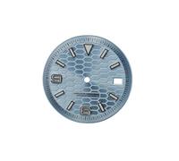 ROUREOX Watch Dial 28.5mm Hexagon Pattern Date Window BGW9 Lume Fit NH35 Caliber DIY Watchmaker Components Tool for Rolex/Seiko - 7 28.5MM
