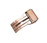 ROUREOX Watch Replacement Buckle Push Button 316L Stainless Steel Deployment Clasp for Hublot Classic Fusion Series-Rose Gold 22mm