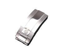 ROUREOX Watch Replacement Clasp 316L Stainless Steel Watch Band Deployment Buckle for Rolex Submariner Series-Bright Silver 16mm
