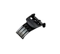 ROUREOX Watch Replacement Clasp Leather Watch Strap Stainless Steel Deployment Pin Buckle for Breitling Avenger Series-Black 18mm