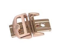 ROUREOX Watch Strap Replacement Buckle 18mm 316L Stainless Steel Deployment Clasp for IWC Portugieser Chronograph Classic-Rose Gold