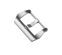 ROUREOX Watch Strap Replacement Buckle 316L Stainless Steel Tang Clasp Watch Accessories for Panerai LUMINOR Series-Frosted Silver 24mm