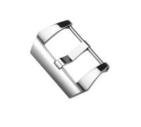 ROUREOX Watch Strap Replacement Buckle 316L Stainless Steel Tang Clasp Watch Accessories for Panerai LUMINOR Series-Bright Silver 24mm