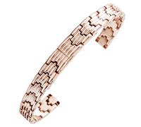 ROUREOX Women's 316L Stainless Steel Watch Strap, Solid Metal Replacement Watch Bracelet for Julius/Lola Rose/WellyMerck-Rose Gold 8MM