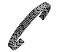 ROUREOX Women's 316L Stainless Steel Watch Strap, Solid Metal Replacement Watch Bracelet for Julius/Lola Rose/WellyMerck-Black 12MM