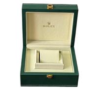 ROUREOX Wooden Case with PU Interior - Watch Organiser Box with Soft Lining - Sturdy Display for Men for Rolex Oyster Perpetual