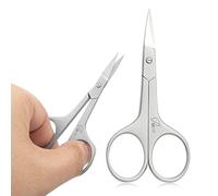 ROUSE Cuticle Scissors curved blades cuticle scissors Eyebrow scissors-Professional extra fine curved cuticle scissors for nails and cuticles and Beard-Manicure/Pedicure Scissors (Cuticle Scissors)