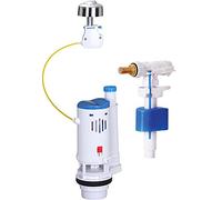 Rousseau 4210977 Flush Kit with Push Button Mechanism and Float Valve - 3/6 L