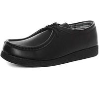 Route 21 JACE Boys Lace-Up Formal School Shoes Black UK 5.5 (Junior)