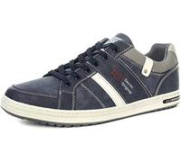 Route 21 M721C 6 Eye Navy Mens Casual Lace Up Trainer Shoes Size UK 6