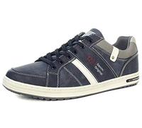 Route 21 M721C 6 Eye Navy Mens Casual Lace Up Trainer Shoes Size UK 8