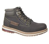 Route 21 Mens Ankle Boots Dark Brown Nubuck Look Laced Casual Comfortable (10)