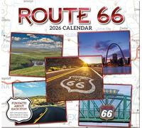 Route 66 2026 Full Size Wall Calendar for Planning, Scheduling, and Organizing