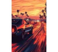 Route 66 American Notebook: Classic Muscle Car & USA Spirit Journal