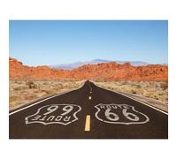 Route 66 Background National Scenic Desert Byway Road Backdrop for Road Trip Party Backdrop Travel Theme Birthday Banner Men Kids Photo-Shoot Artistic Portrait Props Background 20x10ft