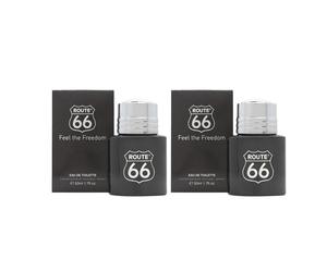 Route 66 Feel the Freedom - 2 x 50ml Eau De Toilette Spray