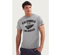 Route 66 Men's California Wing T-Shirt in Mid Grey | Size: Large Route 66 Mid Grey L