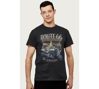 Route 66 Men's Feel The Freedom T-Shirt in Black | Size: Large Route 66 Black L