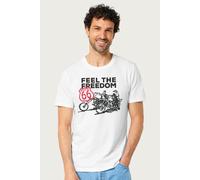Route 66 Men's Feel The Freedom T-Shirt in White | Size: Small Route 66 White S