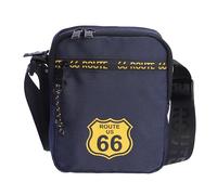 ROUTE 66 Men's Hector Shoulder Bag - Gift for Daily Use, Travel, Business, Navy, S