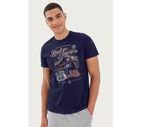 Route 66 Men's Road That Built America T-Shirt in Navy | Size: XL Route 66 Navy XL