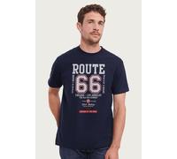 Route 66 Men's The Old USA Highway T-Shirt in Navy | Size: Small Route 66 Navy S