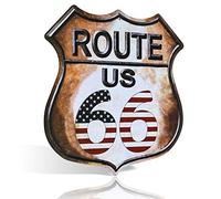Route 66 Metal Sign Collection, Vintage American Highway Shield, Wall Decor, Multiple Designs (multicolor)