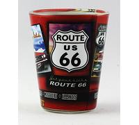 Route 66 Poster Art Shot Glass rtp
