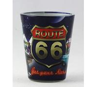 Route 66 Retro Collage Shot Glass rtp