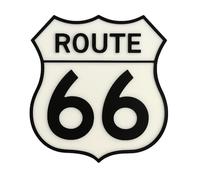 Route 66 Sign Disney Cars Radiator Springs Lightning McQueen Plastic Wall Plaque