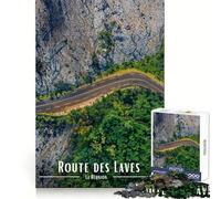 Route Des Laves, La Reunion Jigsaw Puzzles 1000 Piece for Adults Smart Reason Toy Casual Fun Smooth Edge Wall Art Decor (38x26cm)
