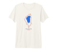 Route Map of Tahoe-Rim-Trail Premium T-Shirt