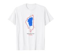 Route Map of Tahoe-Rim-Trail Value Graphic T-Shirt, Men, White, L