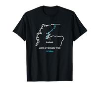 Route Map of the John O'Groats Trail T-Shirt