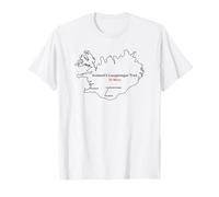 Route of Iceland's Laugavegur Trail T-Shirt