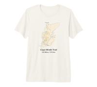 Route of the Cape Wrath Trail in Scotland Premium T-Shirt