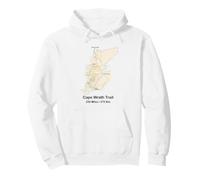 Route of the Cape Wrath Trail in Scotland Pullover Hoodie