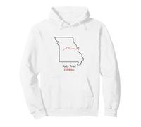 Route of the Katy Trail in Missouri Pullover Hoodie