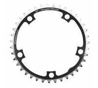 Route plate 5bra d.130 stronglight 39dts black interior aluminum 7075 type shima