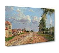Route To Versailles By Camille Pissarro Canvas Print | Gallery Wrapped 30mm Frame Wall Art | 24x16 inches | Ready to Hang | Impressionist Picture | Living Room Bedroom Lounge Office