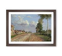 Route to Versailles by Camille Pissarro Framed Print | A2 Walnut Framed Wall Art | Ready to Hang | Modern Nature Picture | Living Room Bedroom Lounge Office