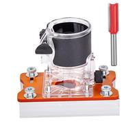 Router Base for Wood Trimmer 2-in-1 Invisible Fastening Nut Slotting Base Adjustable Router Guide with Precision Positioning for Woodworking, Plate