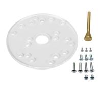 Router Base Plate Acrylic with Centering Pin Screws for Trim Routers Woodworking Accessories Permanent Access Base