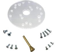 Router Base Plate - Fits Bosch 1615, 1617, 1618 & Dewalt 616, 618, 621, 625 - Acrylic 6-1/2" Inch (Pack of 1)