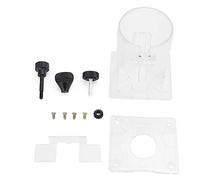 Router Base Plates + Trimmer Base, Transparent Plastic Accessories for The Woodworking Trimmer with Adjustable knob, Standard/Thickened for Router Base