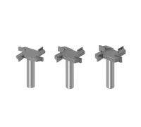 Router Bit 1/2" 12mm Shank 4 T Type Slotting Cutter Woodworking Tool Router Industrial Bits Milling For Wood Cutt Grade