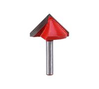Router Bit 1/4 Shank Double Edged V Shape Engraving Cutter Tool for Woodworking Acrylic MDF PVC 3D Engraving Chamfer Trim Alloy 6mm Shank 8mm to 32mm Blade 1pc