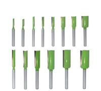 Router Bit 1pc 6mm Shank Straight Bit Tungsten Carbide Single Double Flute Router Bit Wood Milling Cutter for Woodwork Tool(6x15x30mm)